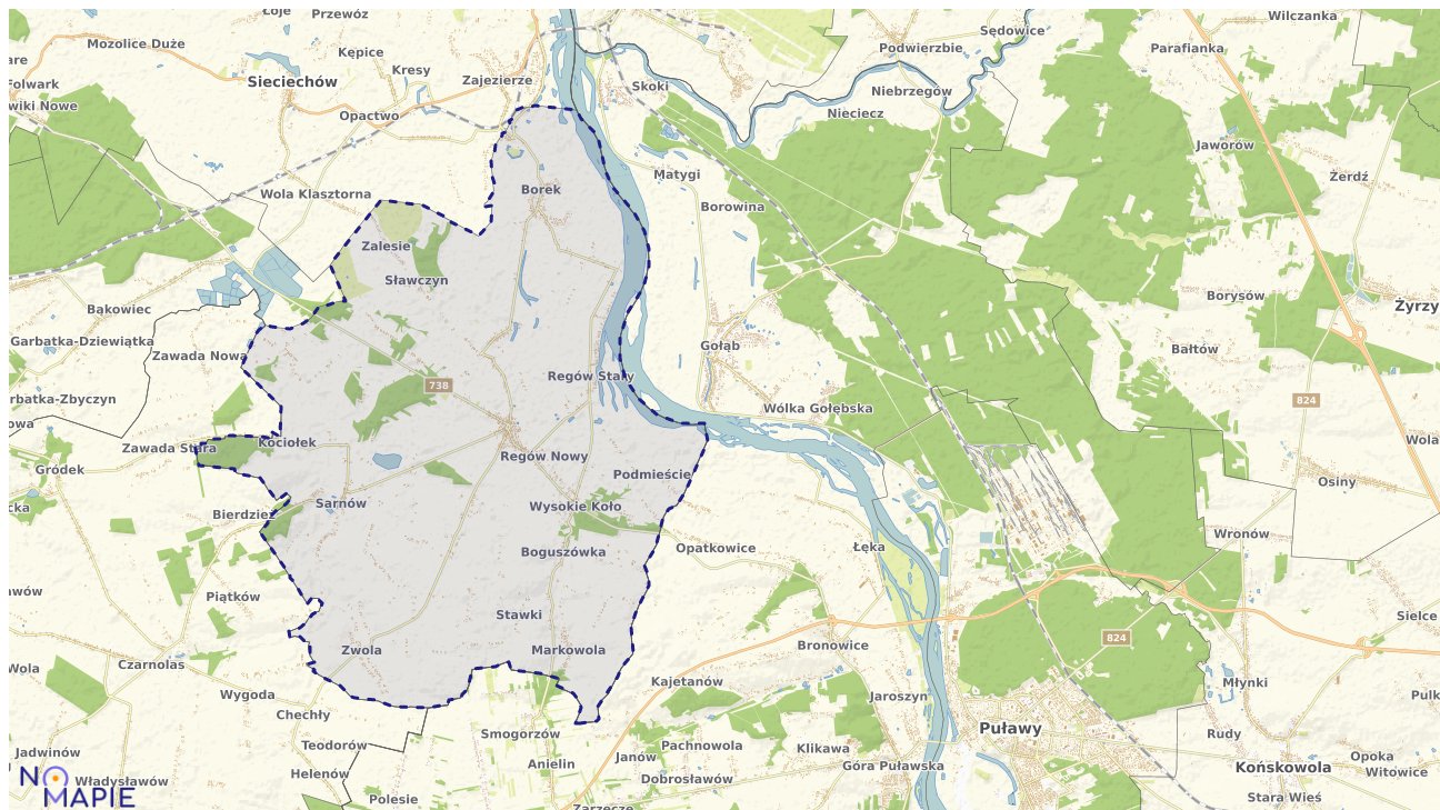 Mapa uzbrojenia terenu Gniewoszowa